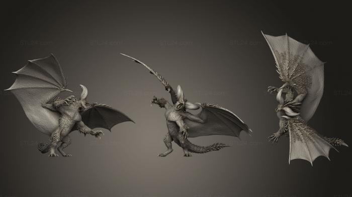 Figurines heroes, monsters and demons (Nergigante, STKM_1039) 3D models for cnc
